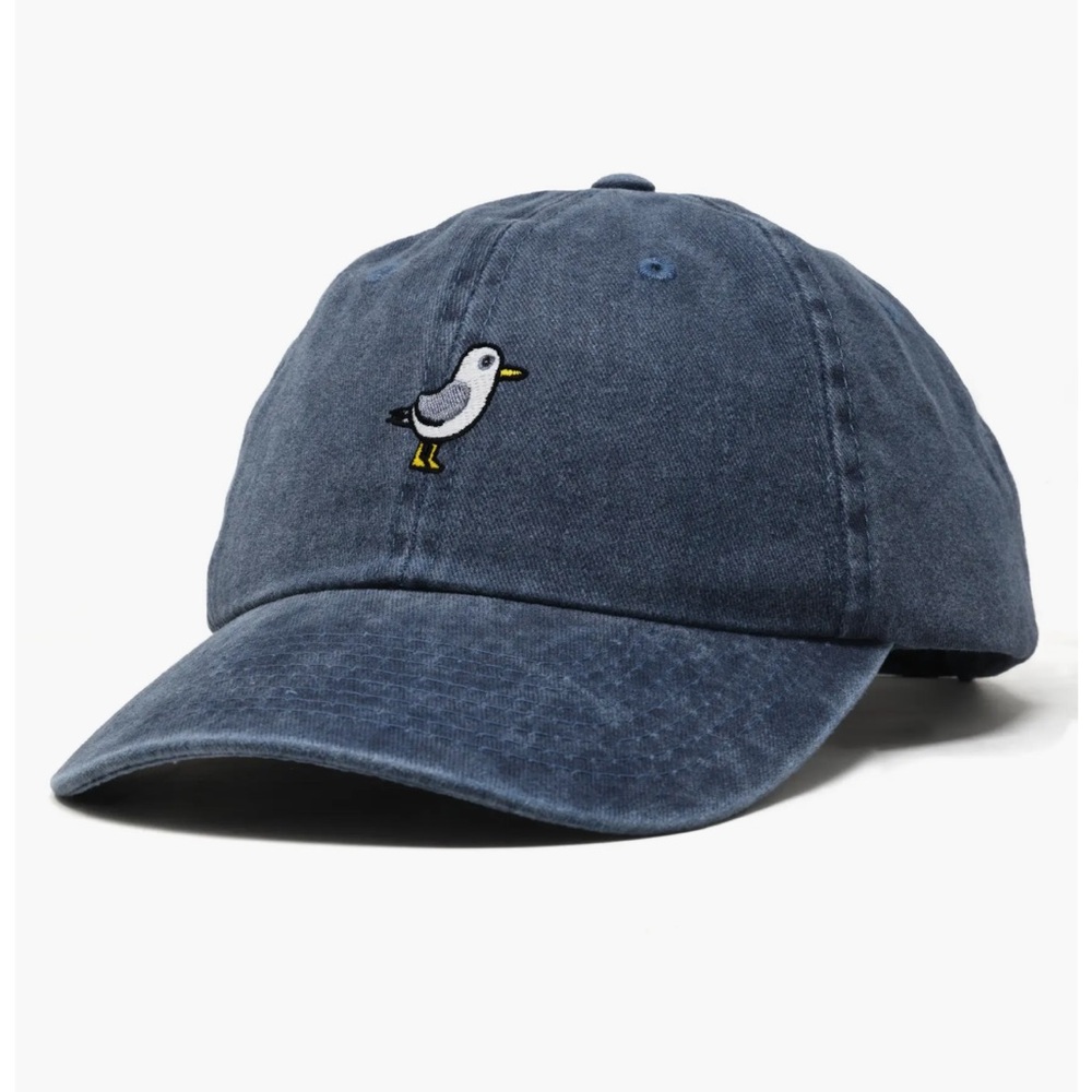 Dalix Blue Bird Embroidered Cap Seagull Embroidered Everyday Cap